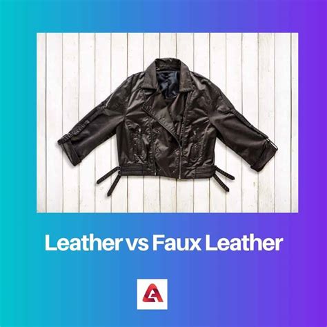 fake leather clothing|difference between leather and faux.